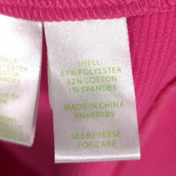 Lilly Pulitzer Pink 3/4 Sleeve Lina Shift Dress Gold Button Detail 18050 Size XS - Picture 15 of 15